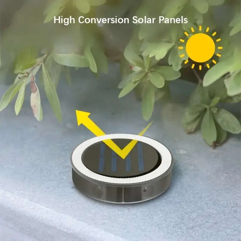 1pc Led Solar Ground And Wall Light