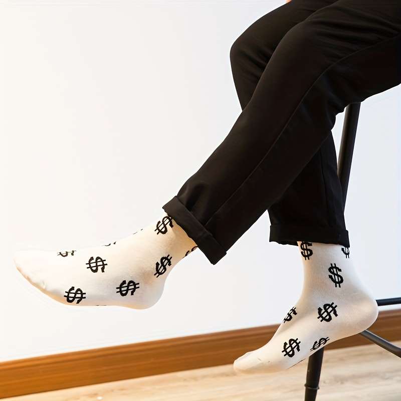 5 Pairs Mixed Color One Size High Elastic Socks