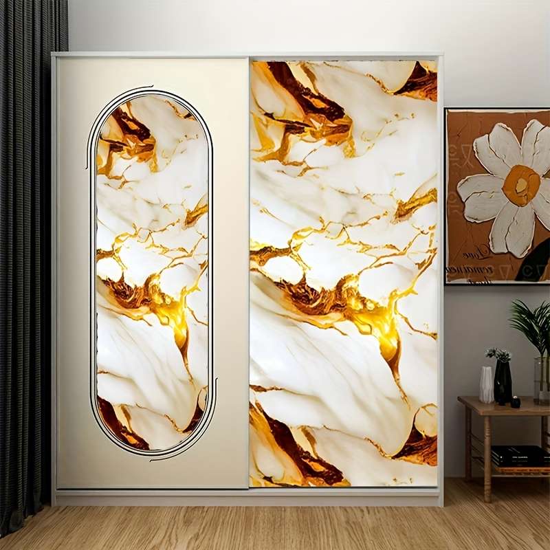 1PC Wall StickersBai Se Huang Gang Yan60cmx200cm
