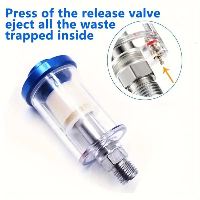 1pc Stainless Steel Spray Gun Air Filter Pneumatic Oil Water Separator for Painting Auto Parts