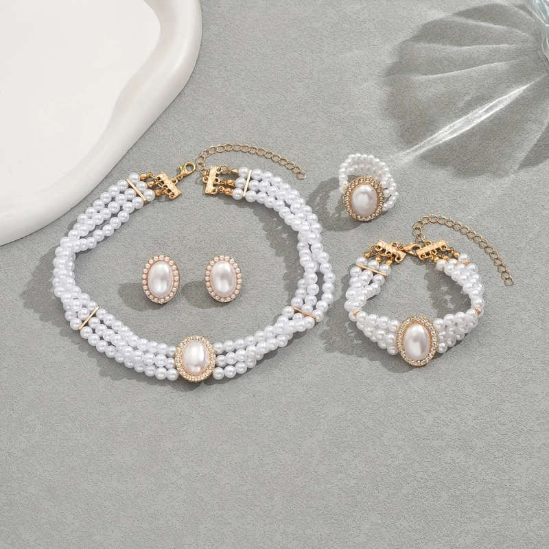 Imitation Pearl Necklace Jewelry