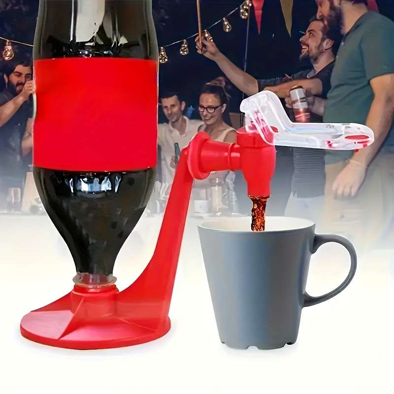 1 Plastic Homemade Beverage Dispenser with Inverted Faucet Stand No Electricity Needed Perfe
