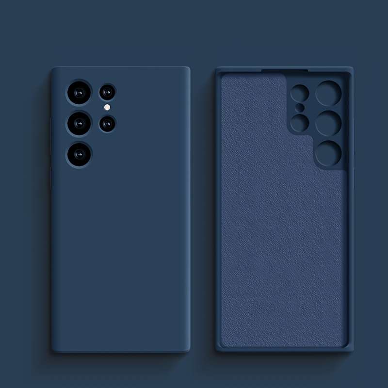 1pc Deep Blue For Samsung Galaxy S24 Ultra Phone Cases