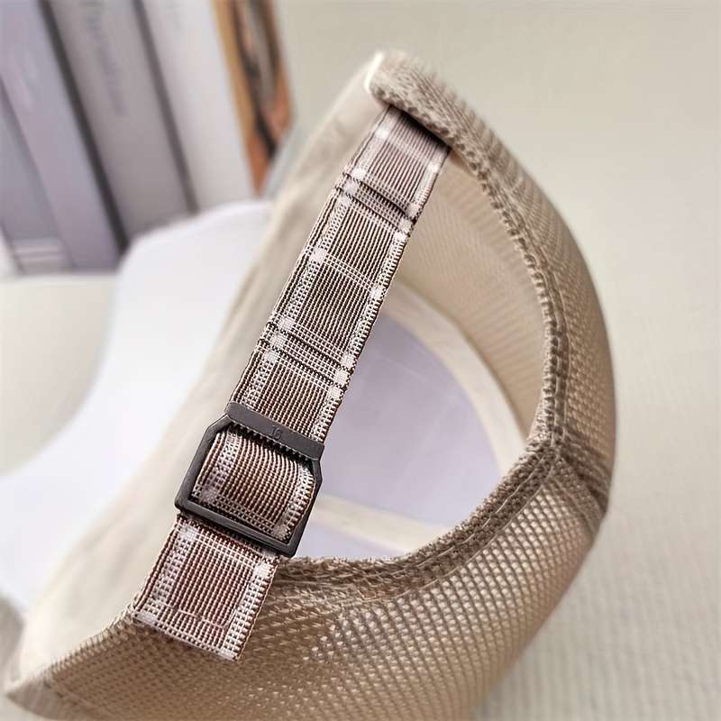 1pc 1907 Outdoor Breathable Mesh Baseball Cap Adjustable Snapback Sun Protection Casual Summer
