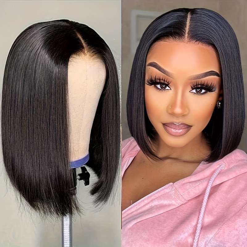 1Pc Black 30.48cm Fashion Design Wig
