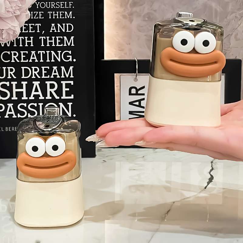 1pc Plastic Automatic Pop-Up Toothpick Dispenser Press-Type Creative and Cute with Fun Carto