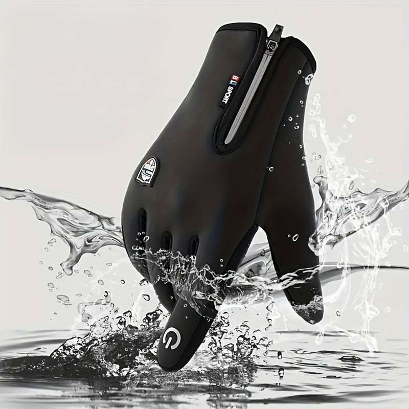 1 Pair Black Size XL Outdoor Sports Gloves