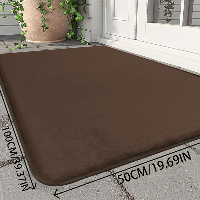 1Pc Coffee Color 50x100cm Floor Mat