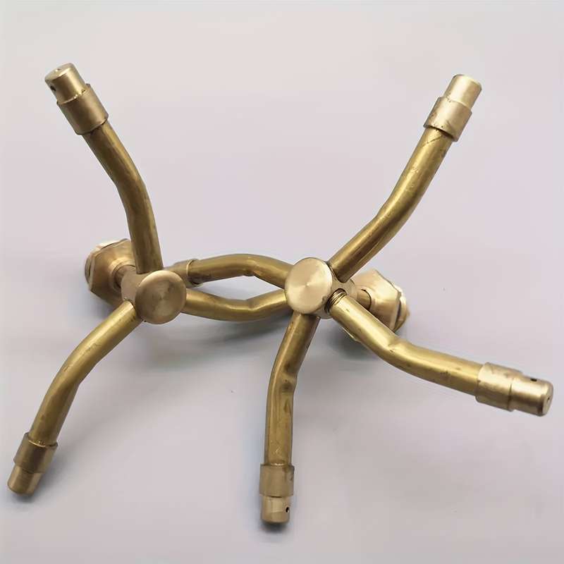 1Pc 4 Heads Rotating Brass Swirl Nozzle