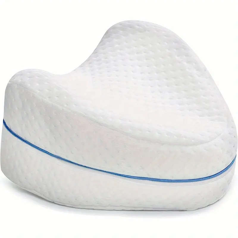 1pc Leg & Knee Pillow for Side Sleepers - Knee Pillow with Strap for Side Sleeper, Leg Support Cushi