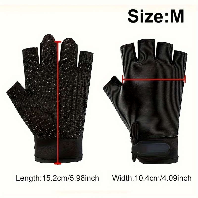 1 Pair Black Size XL Outdoor Sports Gloves