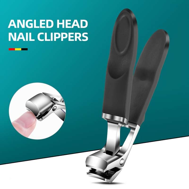 1pcs In-stock Stainless Steel Nail Clippers Heavy-duty Nail Clippers Curved Design Large Openin