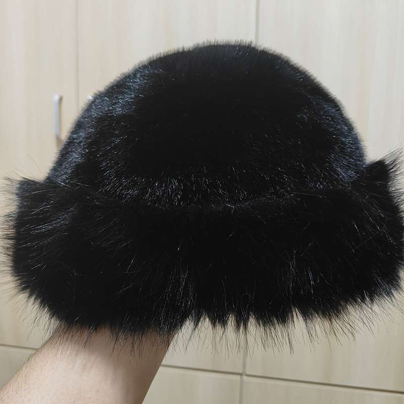 1pc Chic Faux Fur Winter Hat for Women Cozy Warm Stylish with Ear Protection Lightweight Pol