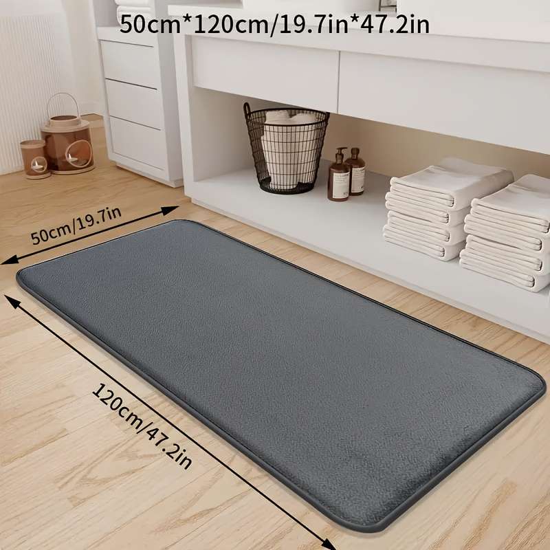 1Pc Dark Gray 40x120cm Floor Mat
