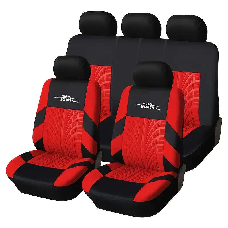 Universal Fit High-Quality Seat Cover Set for Cars Full Set Car Seat Protectors Durable Polyester