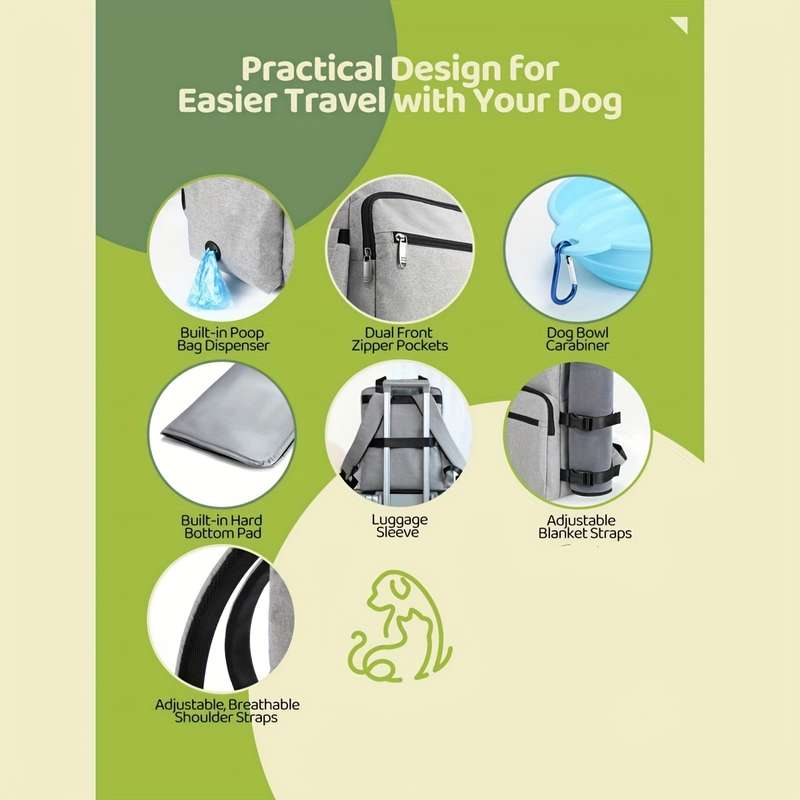 1pc Graysize L Pet Bag