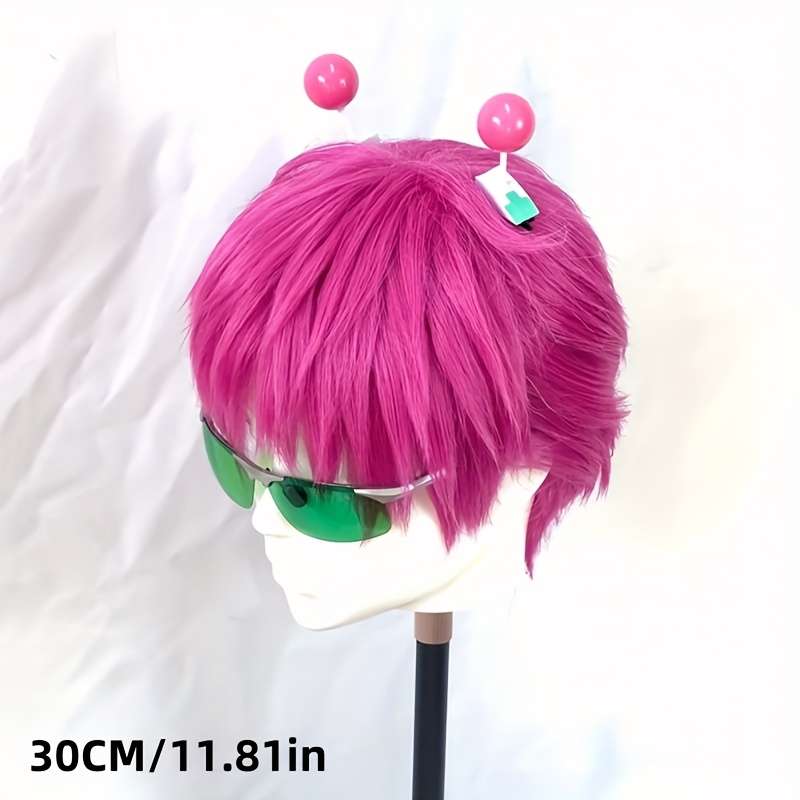 1Pc Rose Red Fashion Design Wig