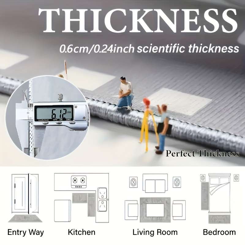 1Pc 80x80cm 31.5x31.5inch Floor Mat