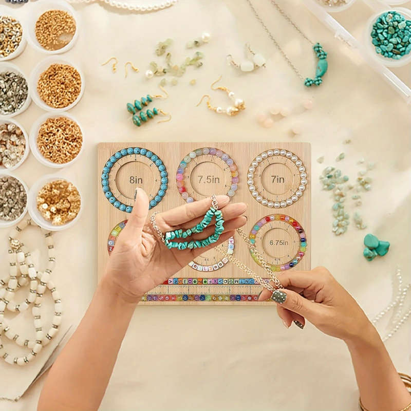 1pc Bamboo Jewelry Board