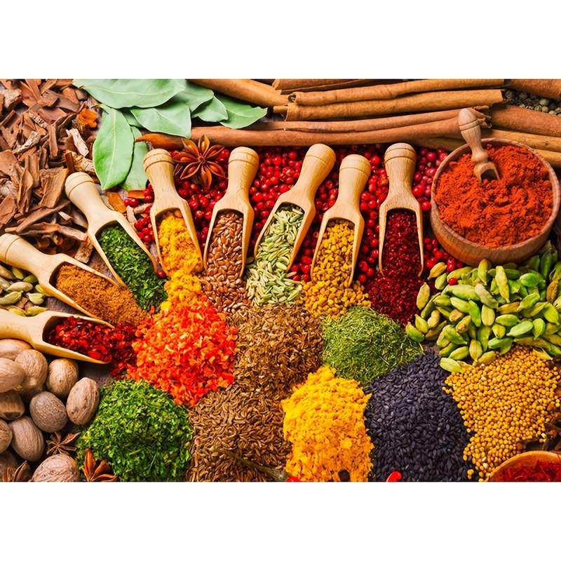 1000pcs HUADADA Spice Themed Jigsaw Puzzle Educational Cardboard Rectangle Puzzle f