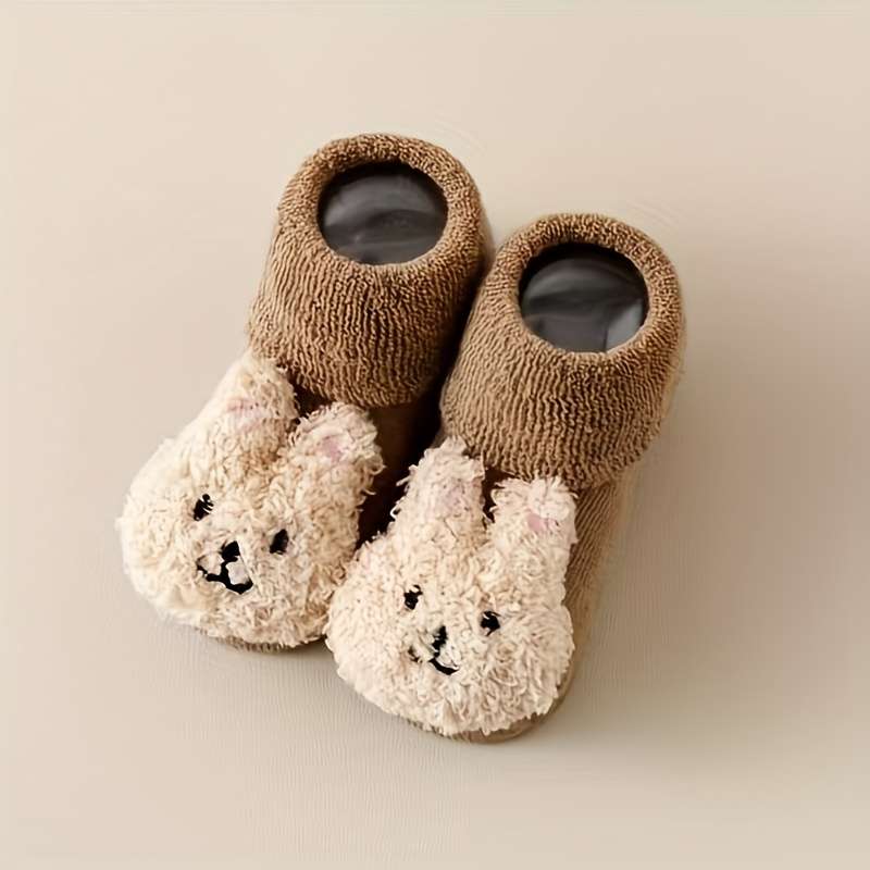 1Pairs Sock Beige Rabbit Size S 0 1Years
