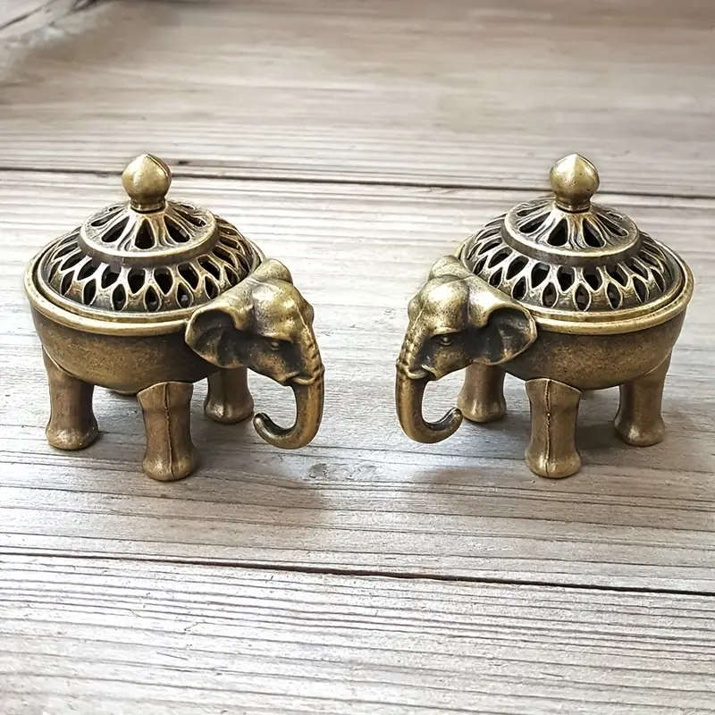 Vintage Elephant Incense Burner