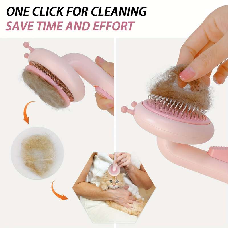 1pc Pink Pet Comb