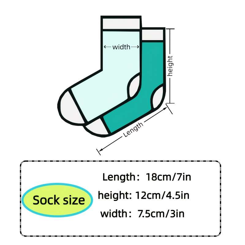 5 Pairs High Elastic Socks