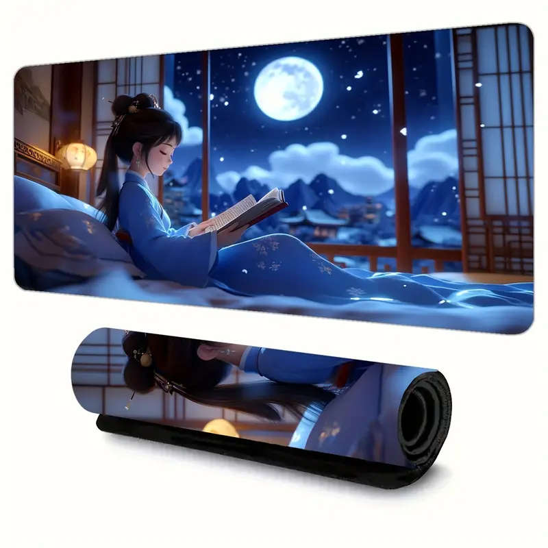 1pc 40x90cm E-Sports Gaming Mouse Pad Waterproof Non-Slip Foldable Rubber Desk Mat