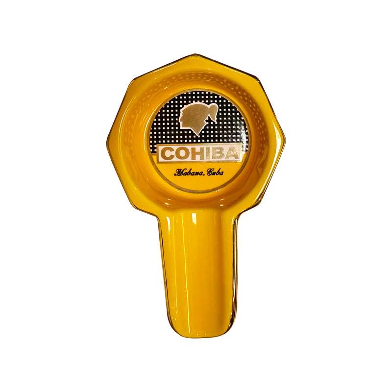 1pc Cohiba Portable Ceramic Cigar Ashtray Creative Irregular Design Non-Electric Smoke Accessory