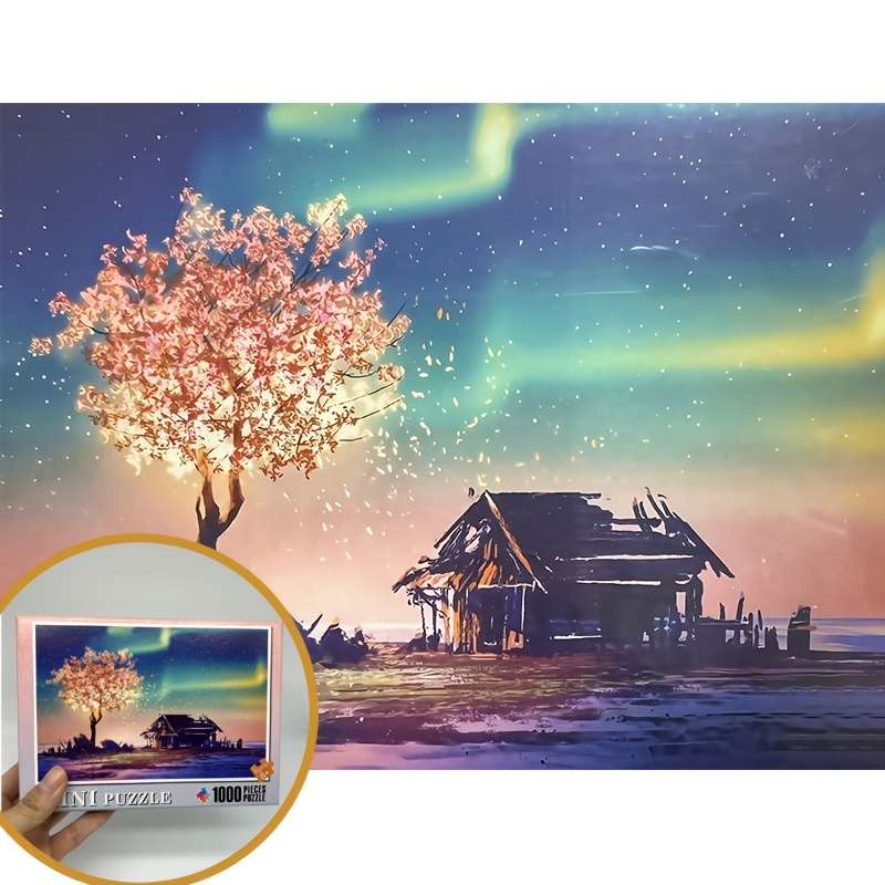 1000pcs MINI Jigsaw Puzzle Enchanting Fantasy Lamp Tree Scene 37.85cm x 25.91cm C