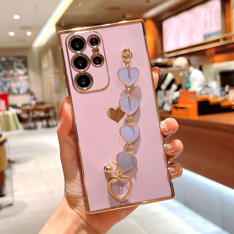1Ps Pink Red For Samsung Galaxy S21+ 5G Phone Cases