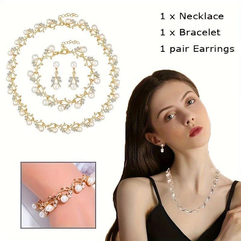 Imitation Pearl Necklace Jewelry