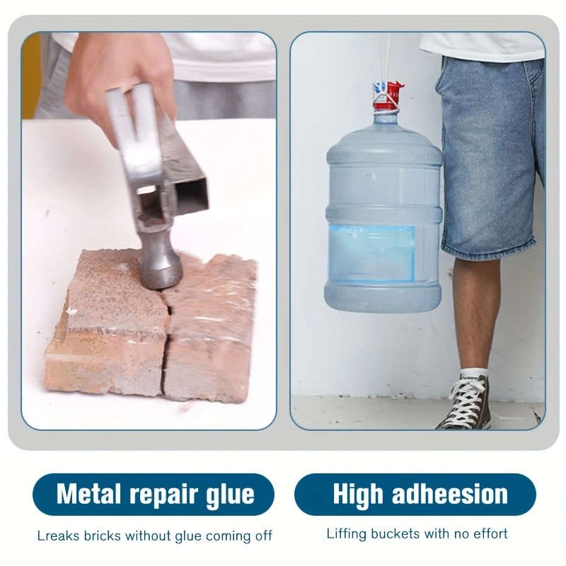 A+B Metal Repair Adhesive Waterproof Epoxy Resin Glue For Iron Steel Auto Radiators High Strength He