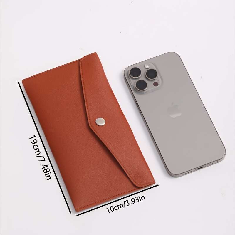 1pc A Wallet Made of Faux Leather with 1 Or 2 Buttons a Reusable Coin Envelope Wallet a Simple So