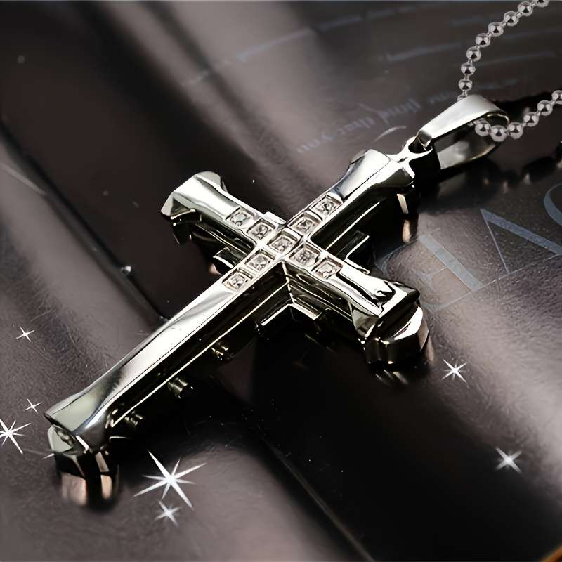 1 Piece Silvery Jesus Theme Pendant