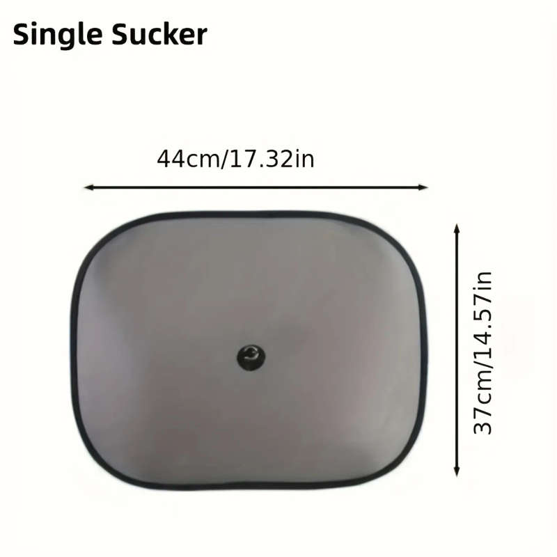 2pcs Polyamide Side Window Sunshades with Suction Cups Car Window Sun Blocker for Heat and Sun Prote