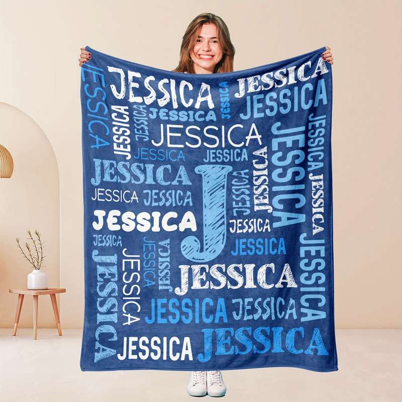 1ps Blanket Color Dark Blue size 39.4x59inch 100x150cm