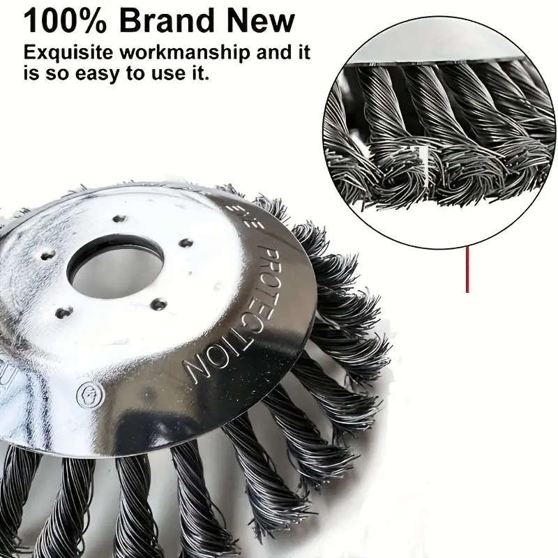 Fit Rotary Steel Weeding Brush For Lawn Mowers