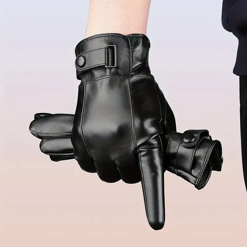 Fleece And Thickened Warm Touch Screen Gloves, Suitable for Both Men And Women