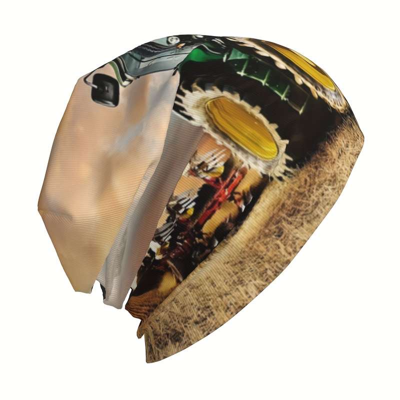 1pc Unisex 3D Truck Thin Beanies Caps Brimless Hat For Outdoor Activity Ideal Choice For Gift