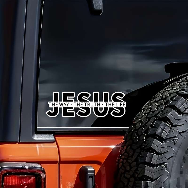 1pc 18cm  7inx5.7cm  2.24in Jesus Christian Themed Stickers