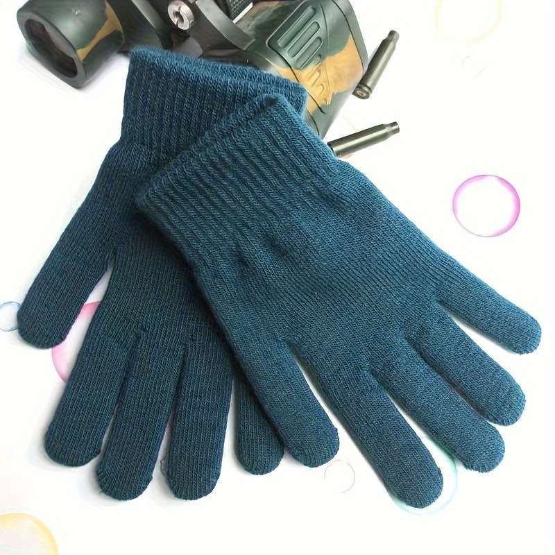 1 Pair Blue Black Gray Red Grass Green Warm Gloves