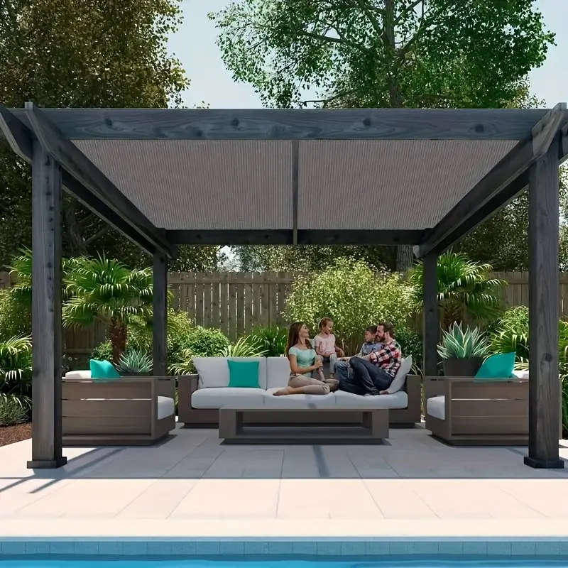 1pc 2x3m UV-Resistant Garden Shade Cloth with Reinforced Grommets Sunshade Net
