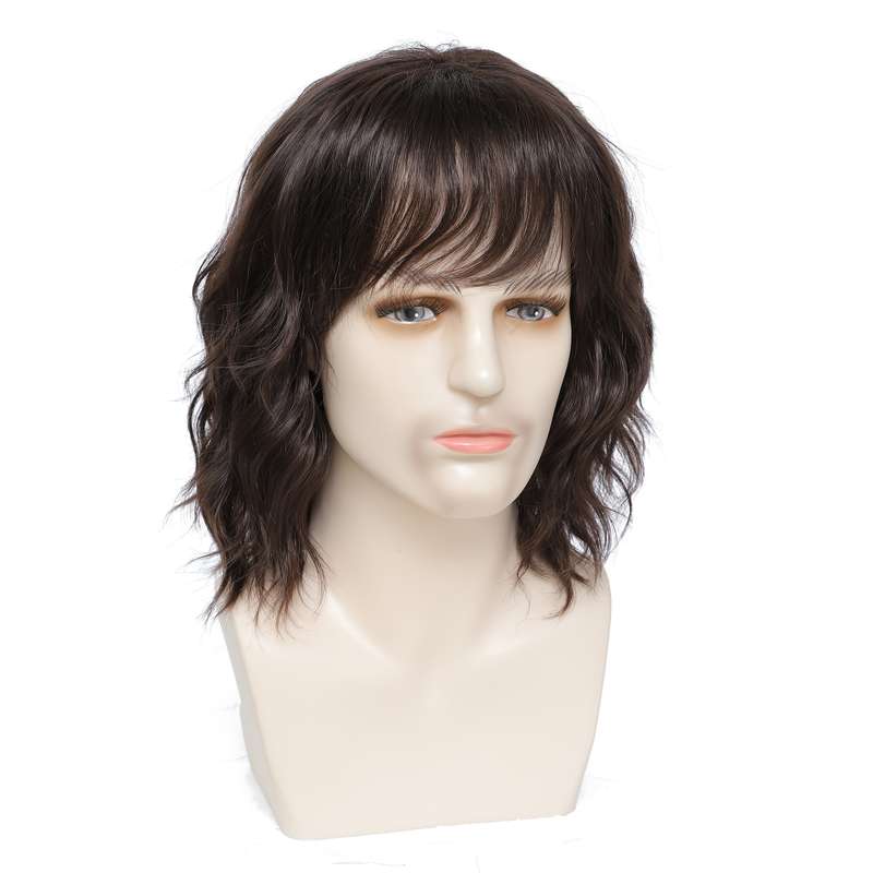 1Pc Light Brown 35.56cm Fashion Design Wig