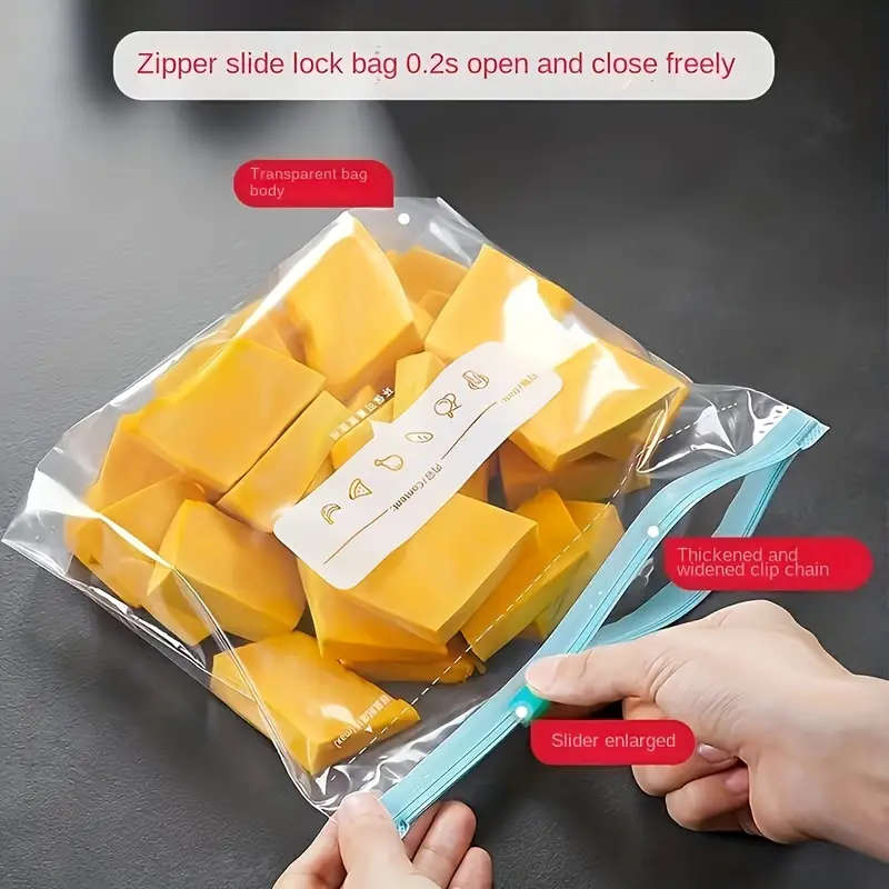15 Leak-Proof Zip-Lock Freezer Bags