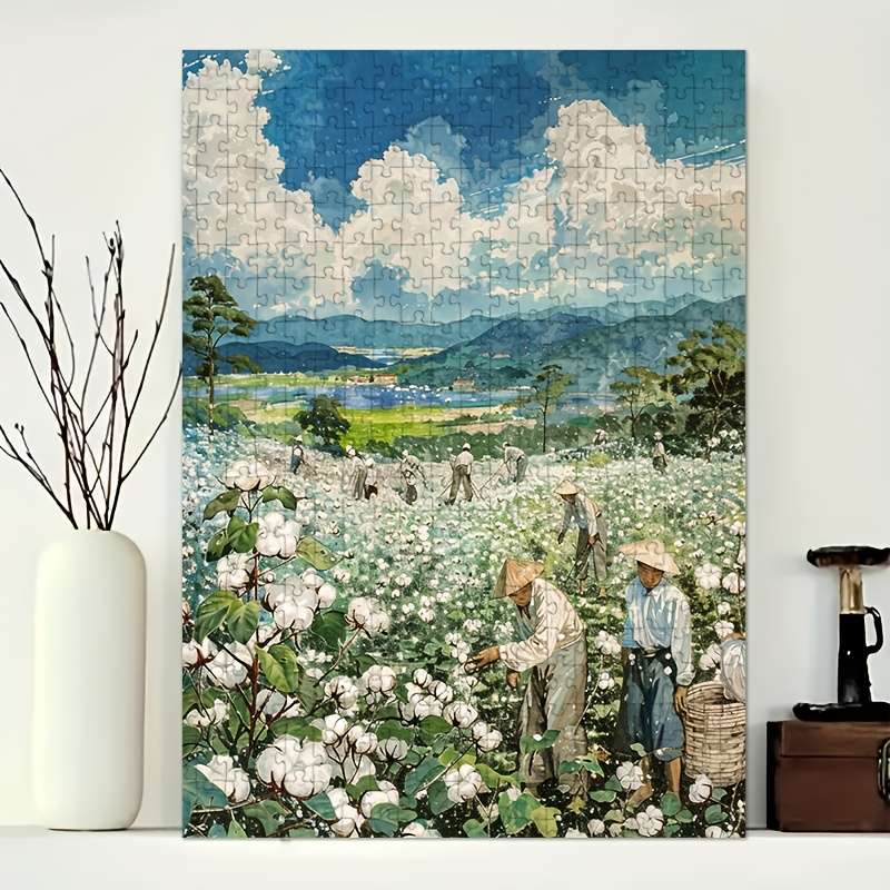 1000pcs Picking Scenery Puzzle for Adults Educational Art Paper Board Jigsaw Ideal