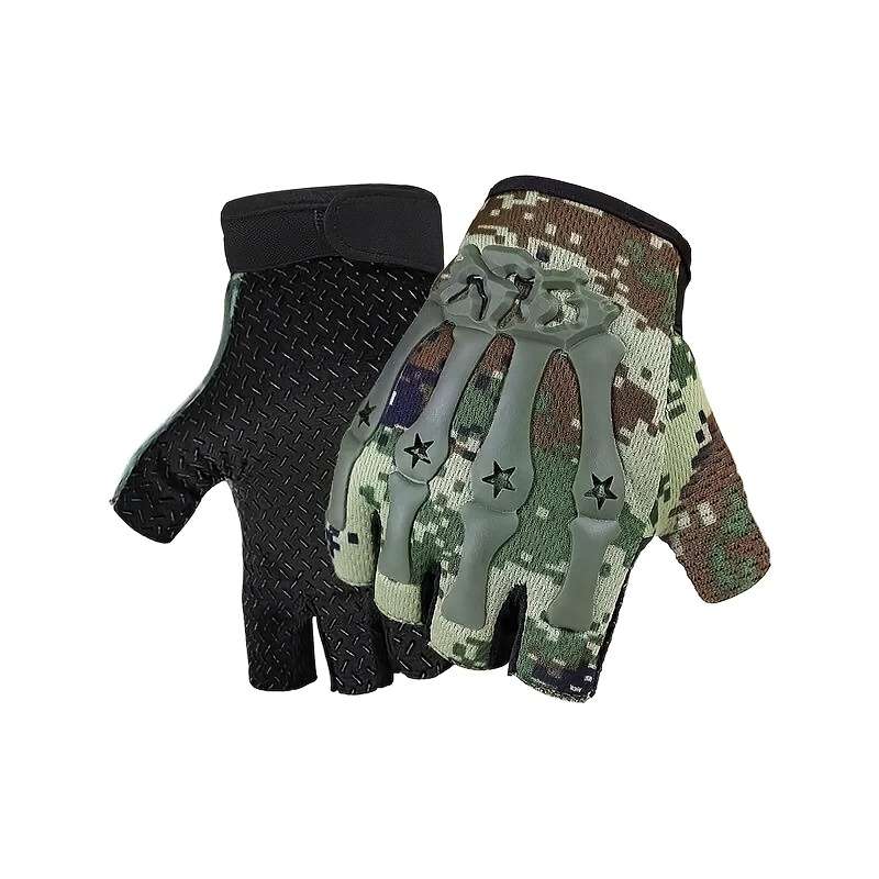 1 Pair One Pair Camo uflage Green Outdoor Sports Gloves