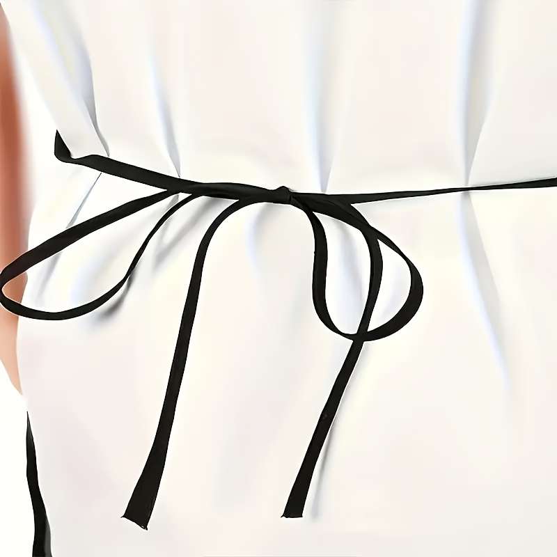 1pc Women'S Polyester Bikini Print Apron Woven Kitchen Apron with Neck Strap Fashionable and Prac