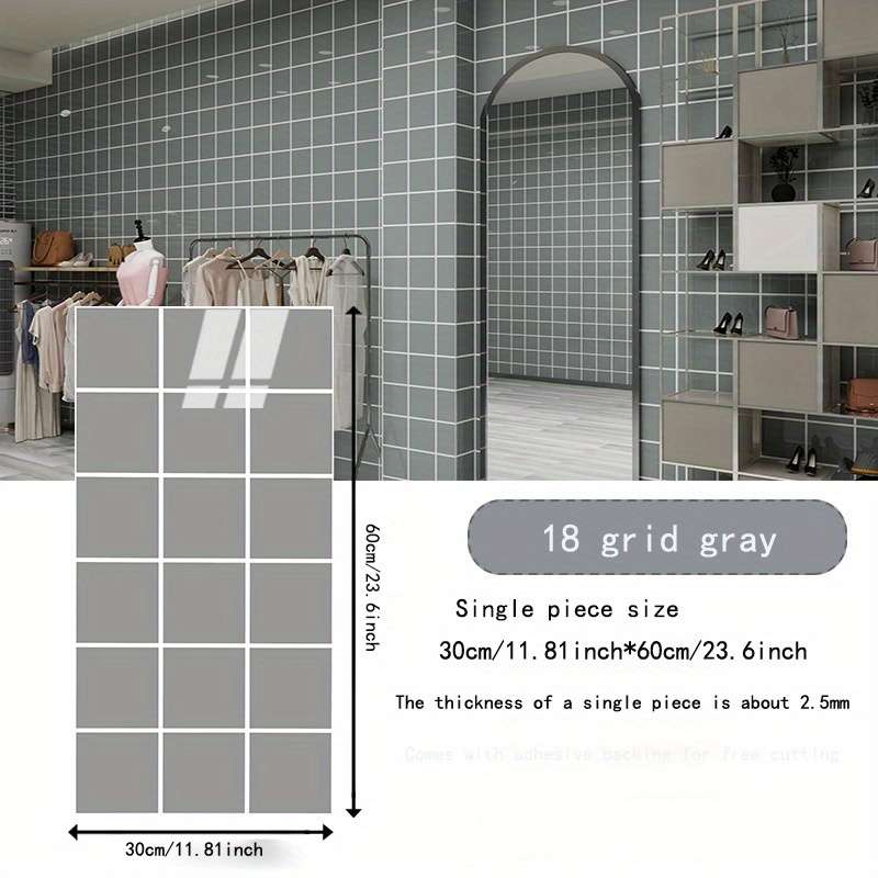20 Pieces Wall StickersBright surface 8 grid